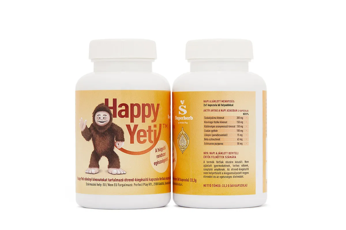 A Happy Yetinek nincs mellékhatása. Cukorbetegség vagy vérnyomás probléma mellett is szedhető.