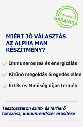 Alpha Man öregedés ellen előnyök