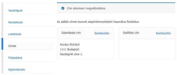 Címek beállítása 2